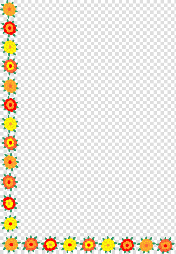 Flower Bottom Border Images Pictures   Side Flower Border Design  HD Png DownloadTransparent PNG