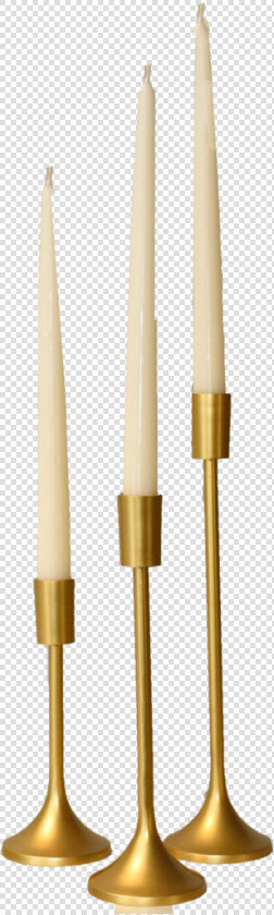 Modern Gold Taper Candlesticks  Tabletop Decor  Decor   Missile  HD Png DownloadTransparent PNG