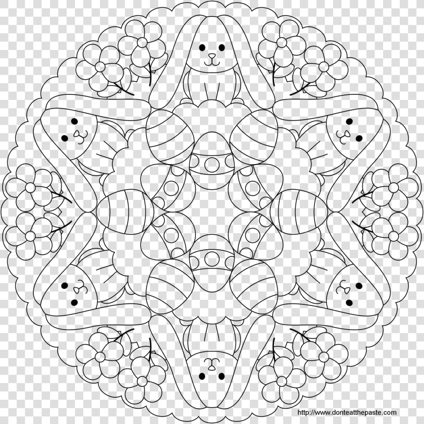 Easter Coloring Pages For Adults   Teen Easter Coloring Pages  HD Png DownloadTransparent PNG