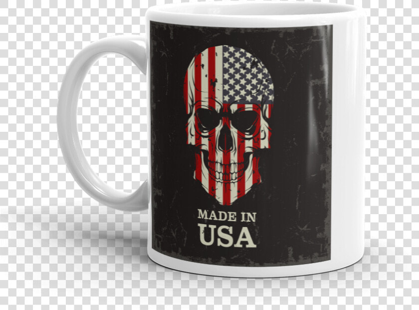 Transparent Coffe Mug Png   Made In Usa Skull  Png DownloadTransparent PNG
