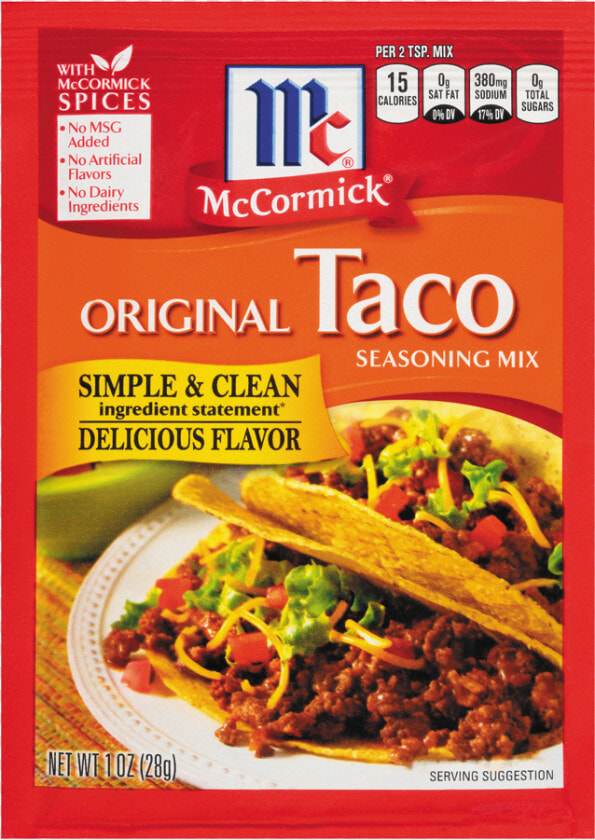 Mccormick Taco Seasoning  HD Png DownloadTransparent PNG