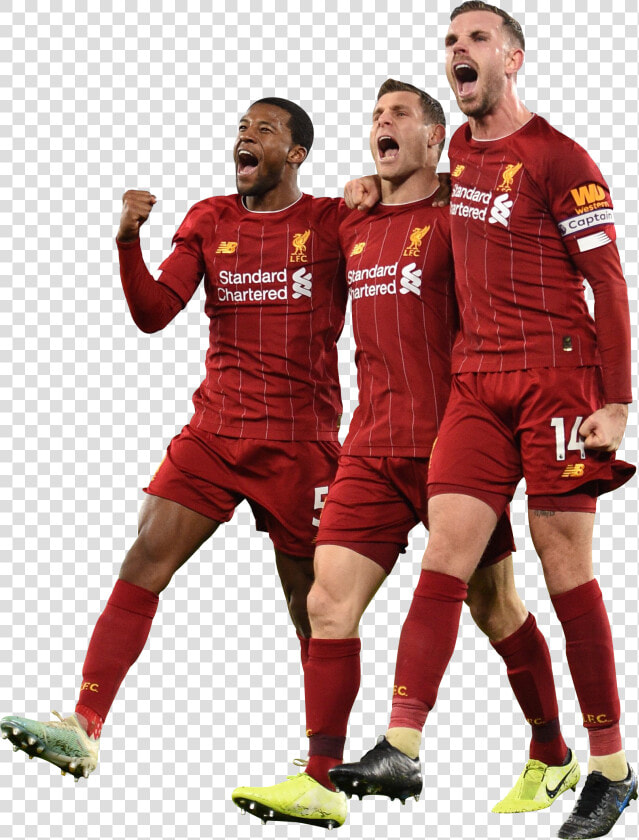 Georginio Wijnaldum  James Milner  amp  Jordan Henderson render   Liverpool New Kit 2012 Warrior  HD Png DownloadTransparent PNG