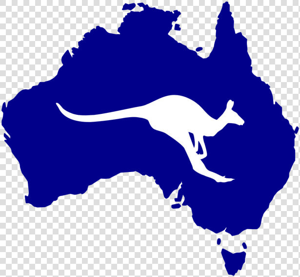 Australia Silhouette Kangaroo Rooweb Clipart   Vector Australia Map Png  Transparent PngTransparent PNG
