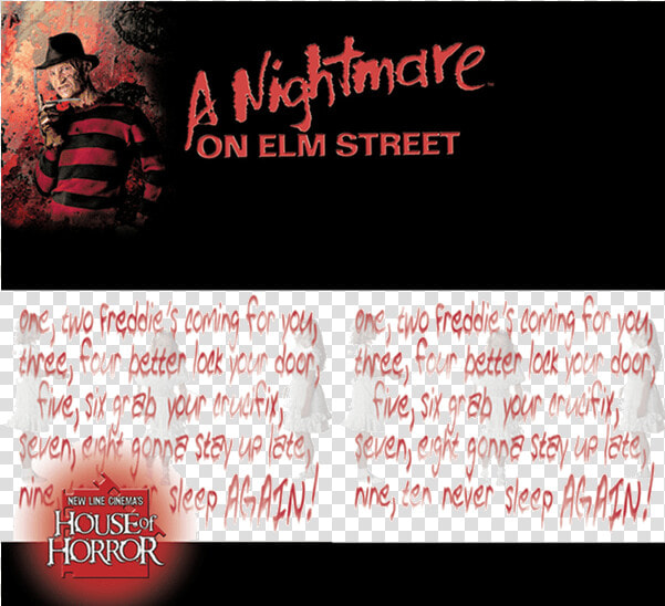 Freddy Krueger Rhyme Border  HD Png DownloadTransparent PNG
