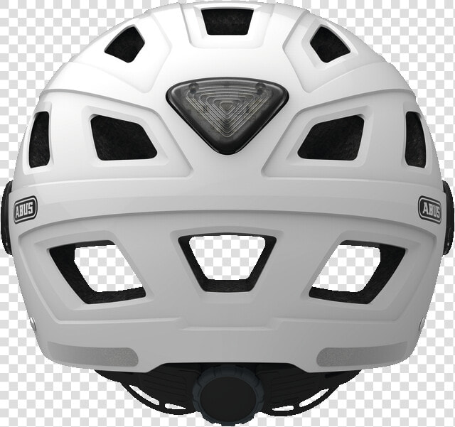 Hyban Smoke Visor Cream White Back View   Bicycle Helmet  HD Png DownloadTransparent PNG