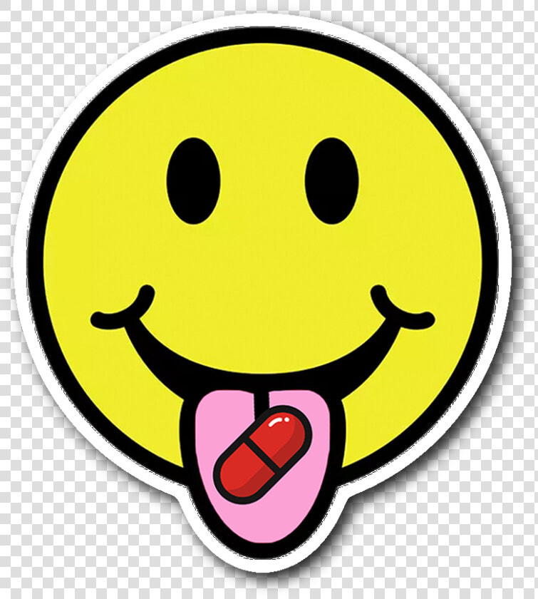Red Pill Smiley Sticker   Smiley Pill  HD Png DownloadTransparent PNG