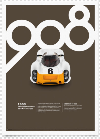 Porsche 908 1   Porsche 908 Poster  HD Png DownloadTransparent PNG
