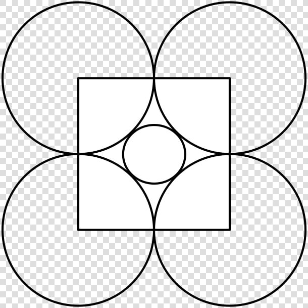 At Each Corner Of The Square We Place A Circle Of Radius   Circle  HD Png DownloadTransparent PNG