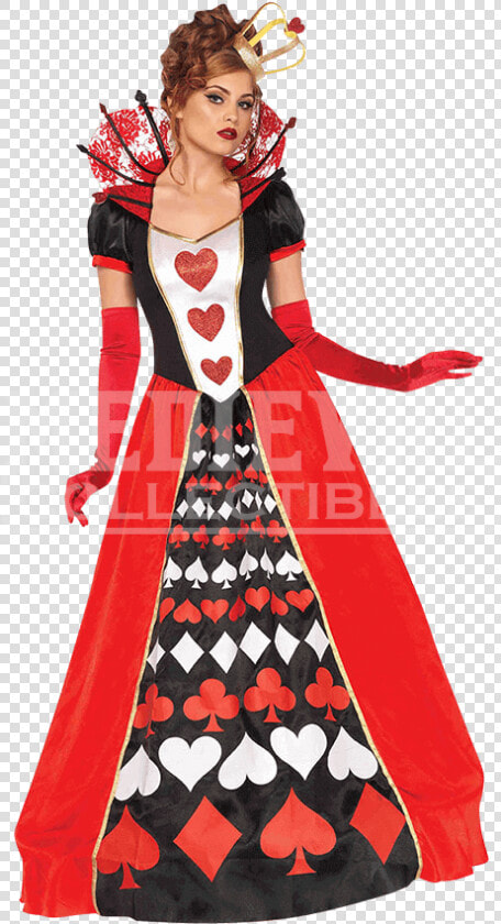 Transparent Queen Of Hearts Card Png   Queen Of Hearts Costum  Png DownloadTransparent PNG