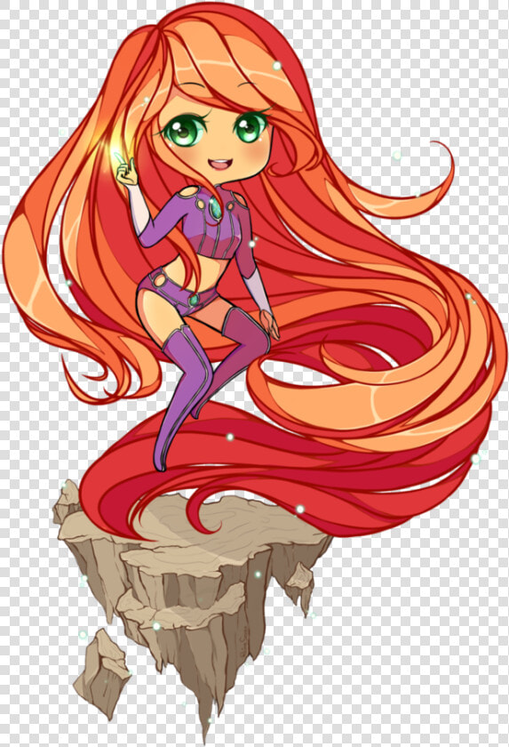 Starfire Red Fictional Character Cartoon Mythical Creature   Anime Starfire  HD Png DownloadTransparent PNG