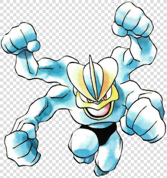 Machamp   Machamp Gen 1 Artwork  HD Png DownloadTransparent PNG