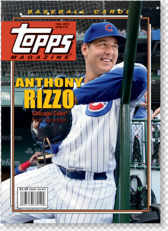 Anthony Rizzo 2019 Archives Baseball Topps Magazine   Cubs 2019  HD Png DownloadTransparent PNG