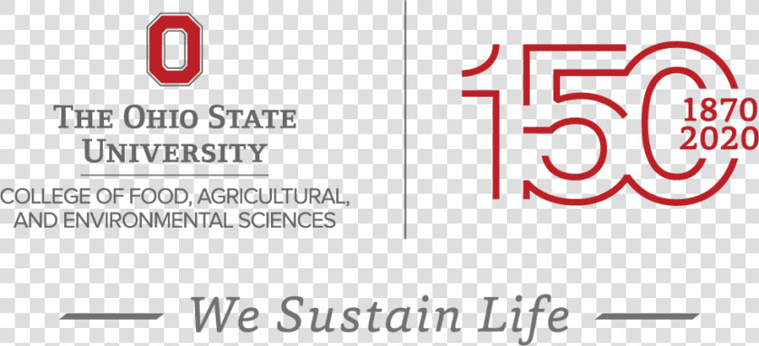 Cfaes 150 Email Signature Lockup With Tagline   Ohio State University  HD Png DownloadTransparent PNG