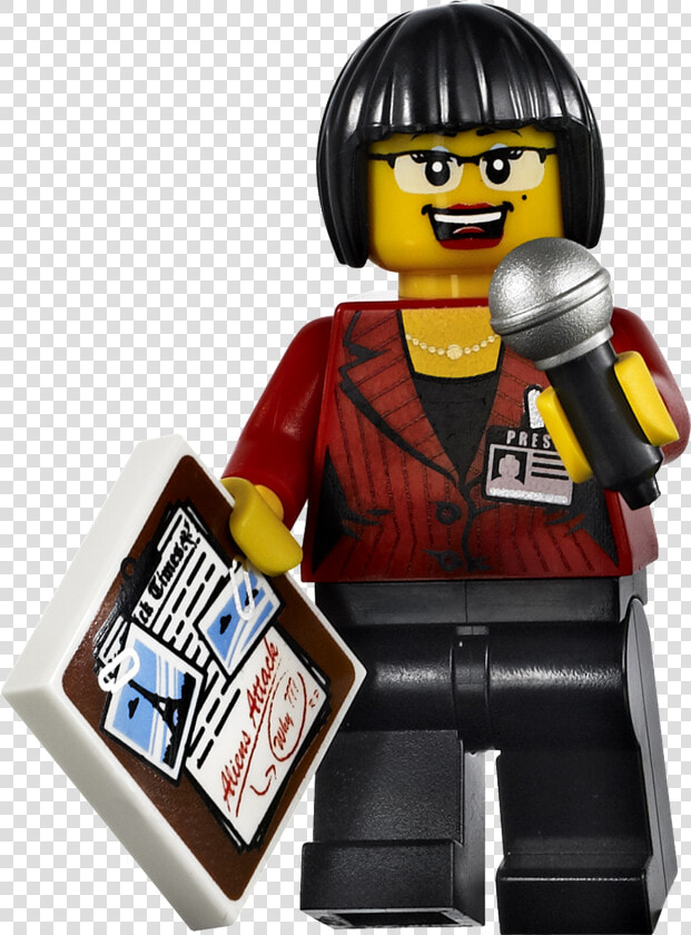 News Reporter   Lego Alien Conquest Reporter  HD Png DownloadTransparent PNG