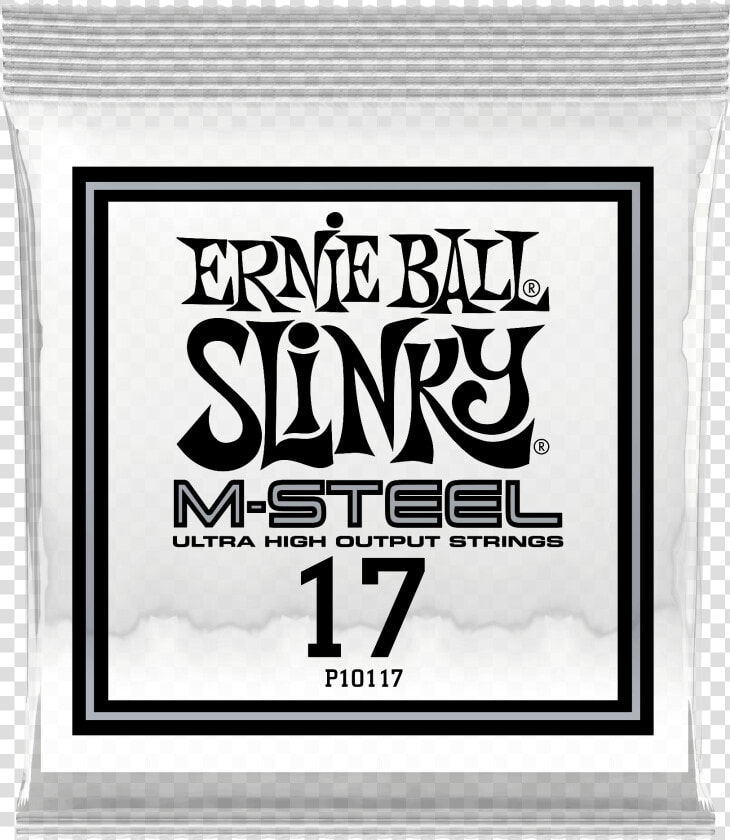 017 M steel Plain Electric Guitar Strings 6 Pack   Ernie Ball  HD Png DownloadTransparent PNG
