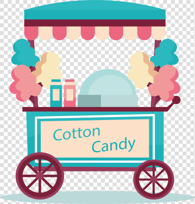 Transparent Candy Cane Clip Art   Cotton Candy Cart Clipart Png  Png DownloadTransparent PNG