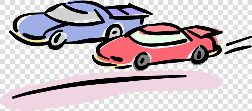 Vector Illustration Of Motor Race Automobile Motor   City Car  HD Png DownloadTransparent PNG