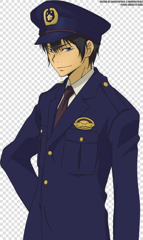 Transparent Police Man Png   Anime Police Man Png  Png DownloadTransparent PNG