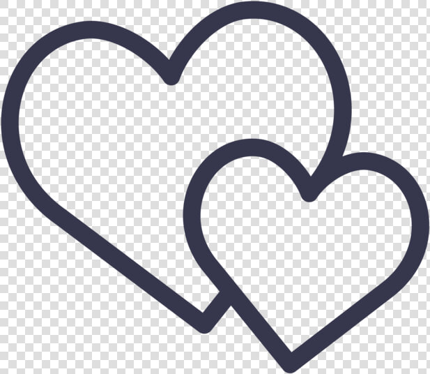 Transparent Double Heart Clipart Black And White   Double Heart Clipart Black And White  HD Png DownloadTransparent PNG