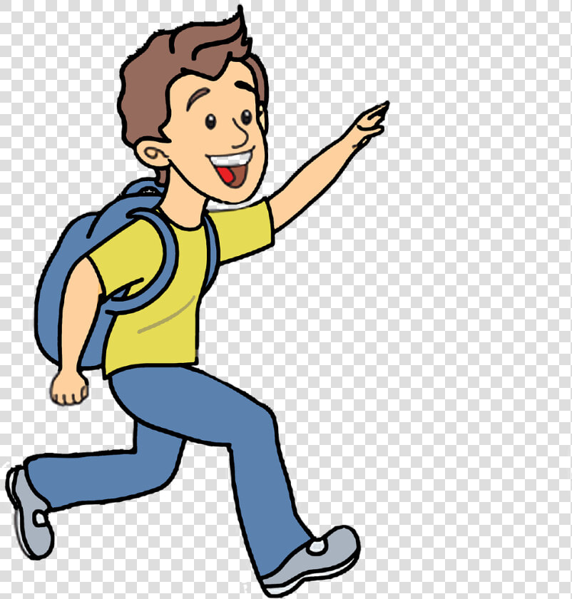 Niño Corriendo  Chico Vector  Joven  Ejecución   Running For The Bus Clipart  HD Png DownloadTransparent PNG