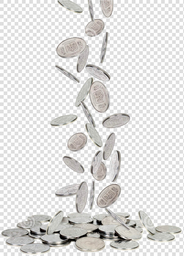 Silver Coins Falling Png   Coins Falling Transparent Background  Png DownloadTransparent PNG