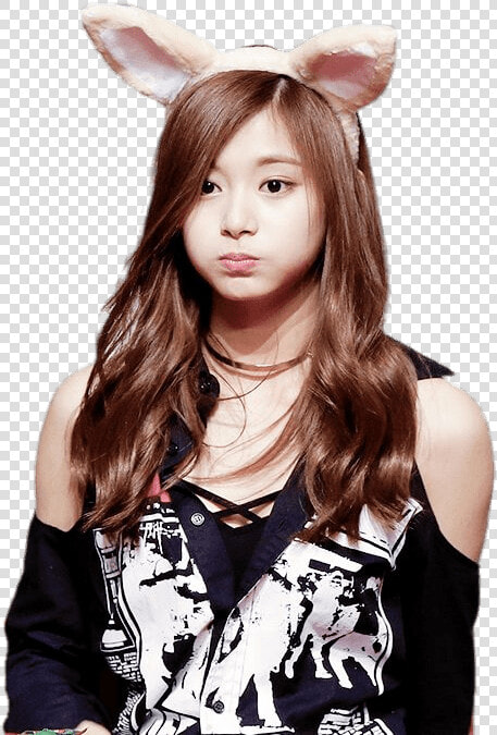 Twice Tzuyu Bunny Ears   Twice Antes Do Debut  HD Png DownloadTransparent PNG