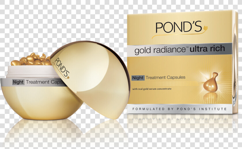 Gold Radiance™ Ultra Rich Night Treatment Capsules   Beauty Capsules For Glowing Skin  HD Png DownloadTransparent PNG