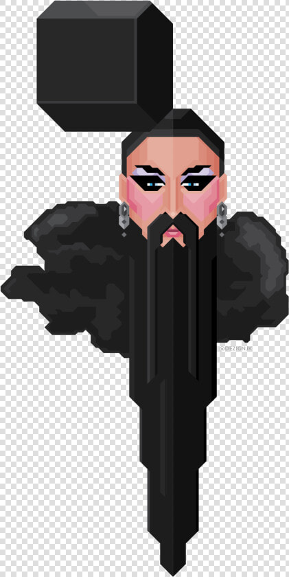“fu Manchu Betta Werk” totally Digging Kandy Ho’s Hairy   Rupaul  39 s Drag Race  HD Png DownloadTransparent PNG