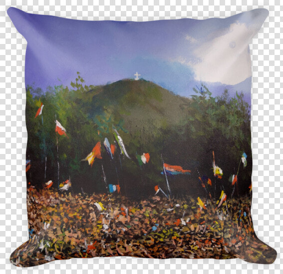 Medjugorje Crowds Pillow   Cushion  HD Png DownloadTransparent PNG