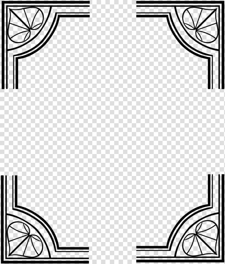 Deco Corner Frame   Border Art Deco Frame  HD Png DownloadTransparent PNG