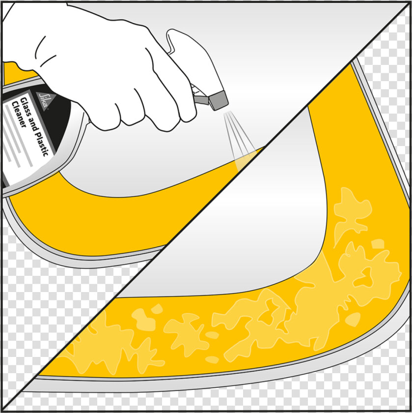 Windshield Preparation   Illustration   Illustration  HD Png DownloadTransparent PNG