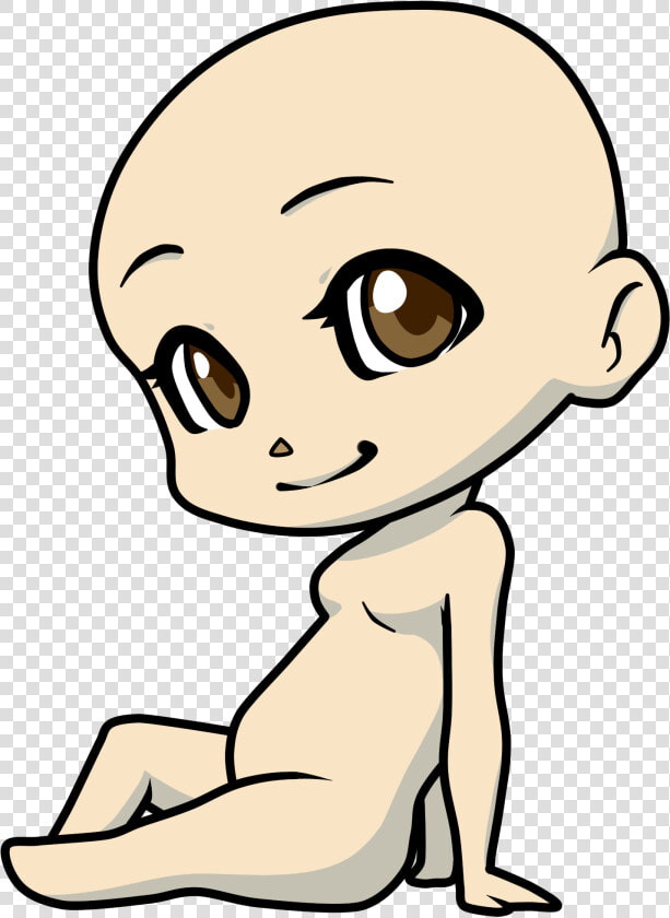 Free Anime Boy Base Sitting   Chibi Sitting  HD Png DownloadTransparent PNG