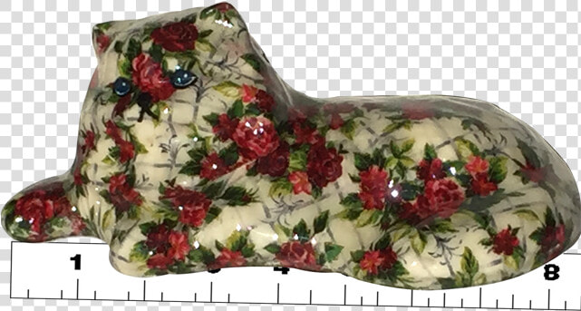 Rose Trellis Fluffy Cat   Christmas Stocking  HD Png DownloadTransparent PNG
