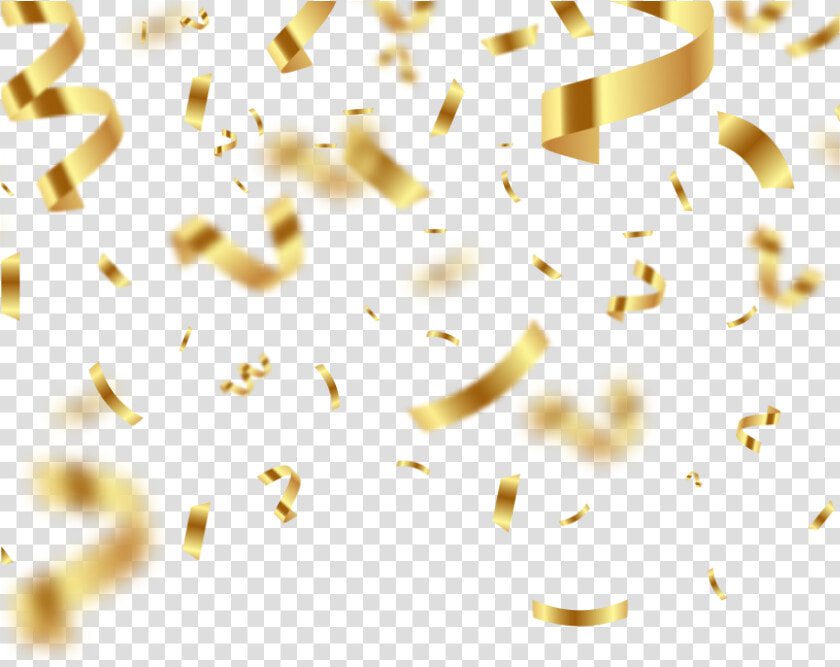 Golden Confetti With Blur Png Image   Confeti Dorado Png  Transparent PngTransparent PNG