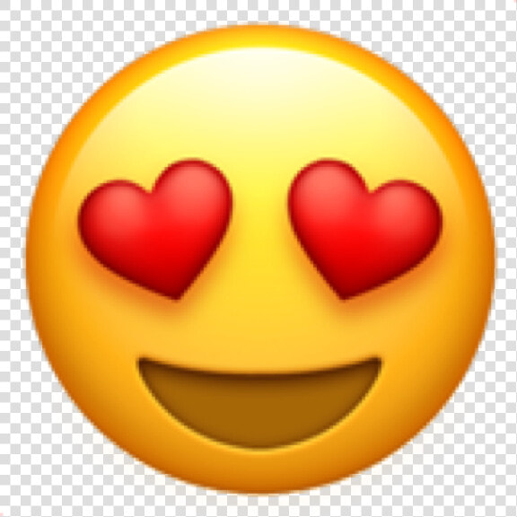 Heart Eyes Emoji Happy Emocitions   Whatsapp Smiley Emoji  HD Png DownloadTransparent PNG