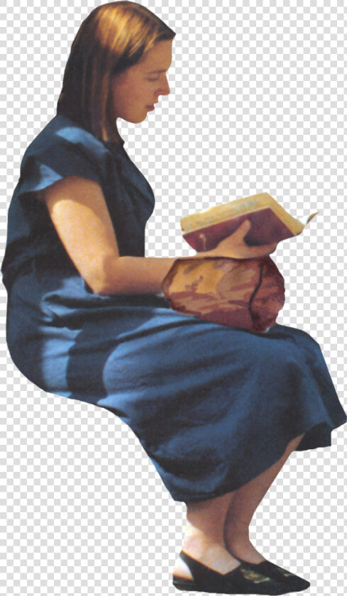 Seated People Reading Png  Transparent PngTransparent PNG