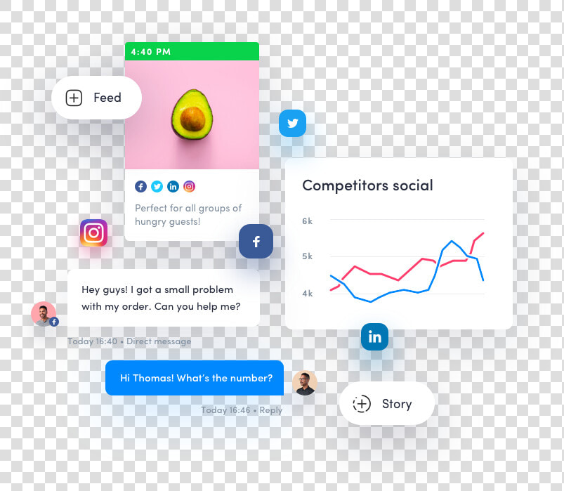 Social Media Mockup   Social Media Comments Mockup  HD Png DownloadTransparent PNG