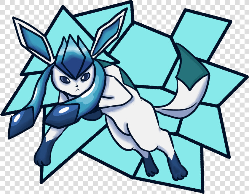 Glaceon   Cartoon  HD Png DownloadTransparent PNG