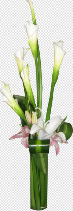 Calla Lily Flower Arrangements   Transparent Modern Flower Vase Png  Png DownloadTransparent PNG