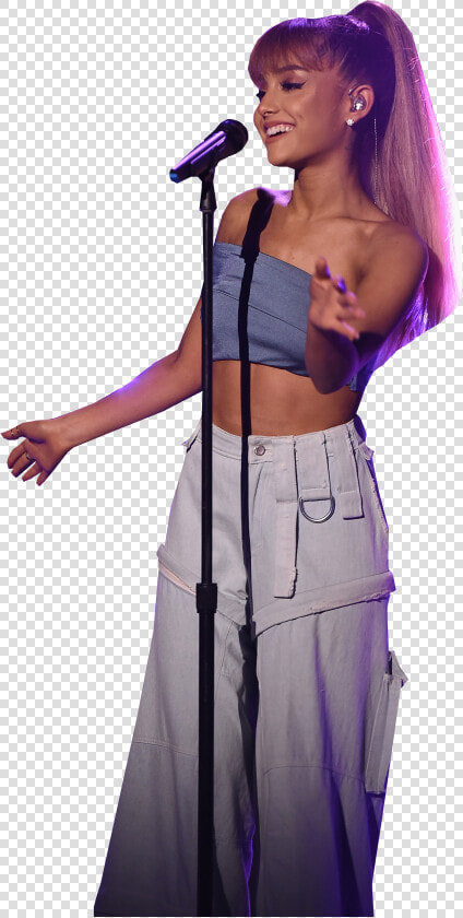 Ariana Grande On Stage Png Image   Ariana Grande Singing Png  Transparent PngTransparent PNG