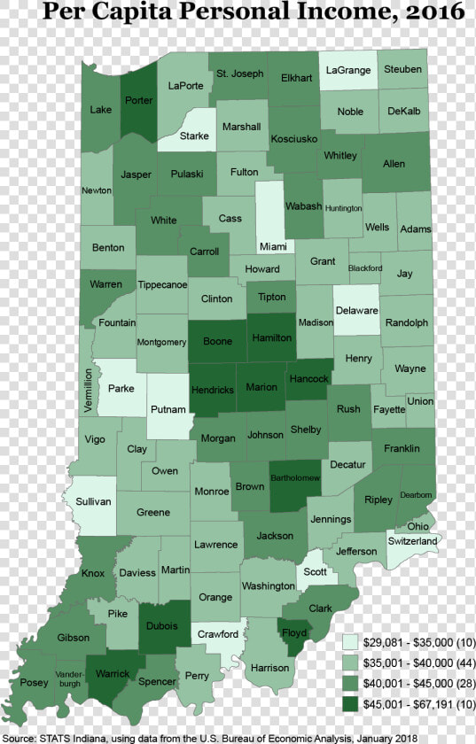Thematic Map Of Indiana  HD Png DownloadTransparent PNG
