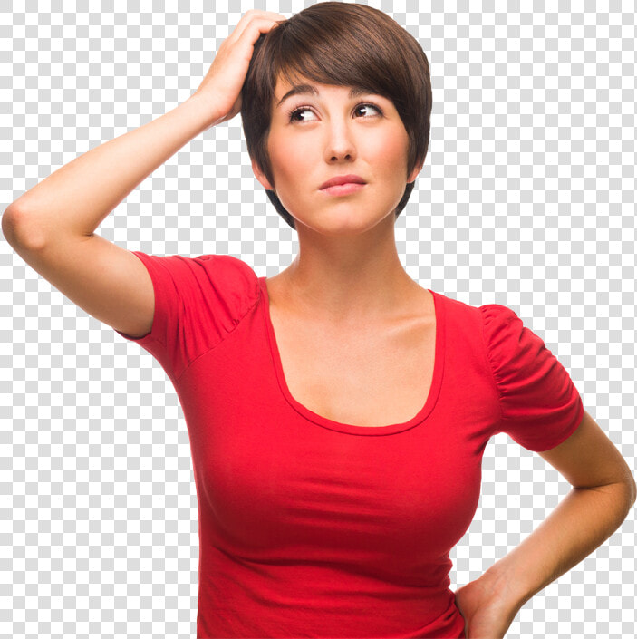 Frequently Asked Questions   Woman Scratching Her Head  HD Png DownloadTransparent PNG