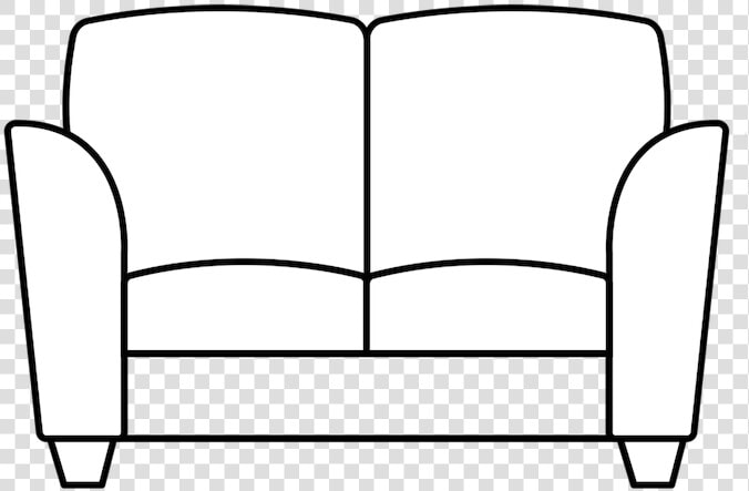 Dimensional Line Drawing For The Oak Park Loveseat   Chair  HD Png DownloadTransparent PNG