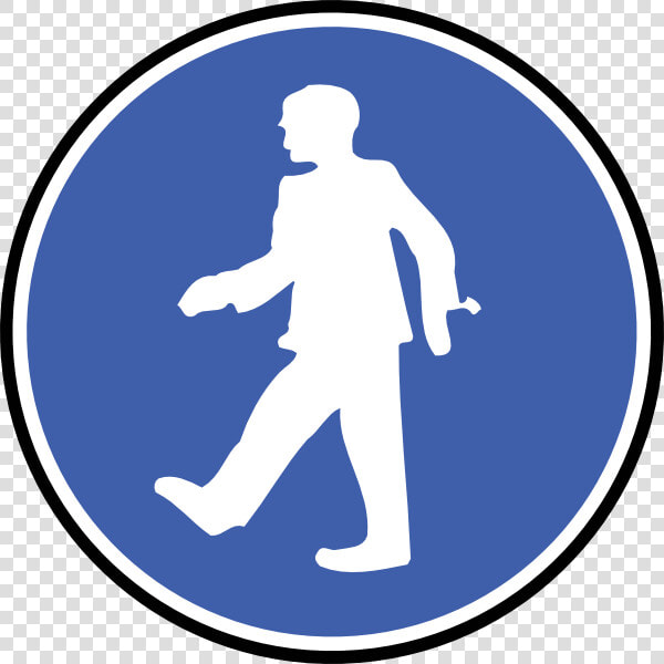 Walk On Feet Svg Clip Arts   Warning Sign Man Walking  HD Png DownloadTransparent PNG
