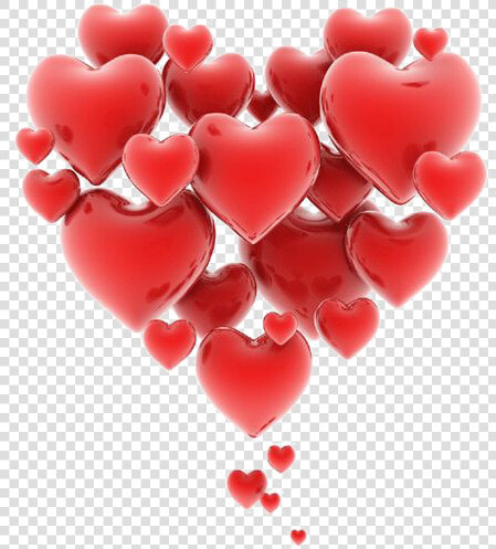 Heart Love Romance Clip Art   Floating Love Hearts  HD Png DownloadTransparent PNG