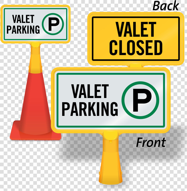Valet Closed Coneboss Sign   Sign  HD Png DownloadTransparent PNG