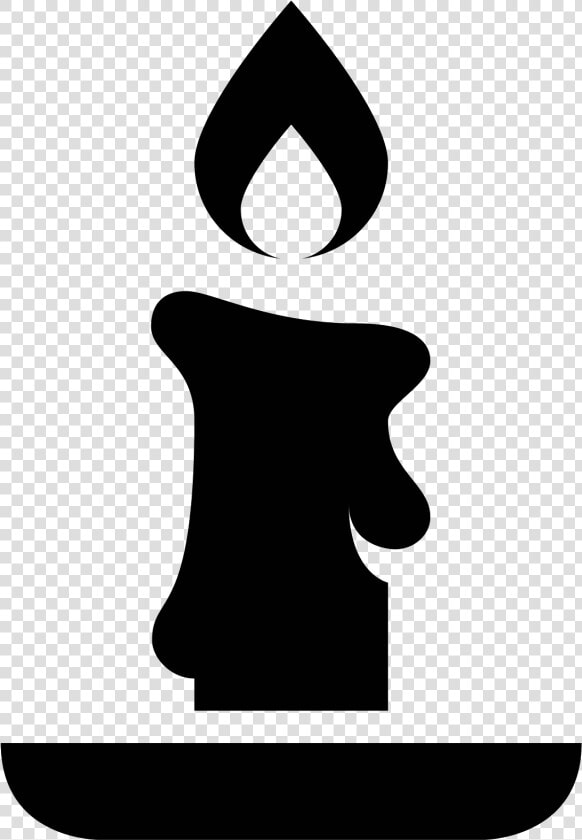 Kwanzaa Clipart Candle Holder   Candle Sticker Black And White  HD Png DownloadTransparent PNG