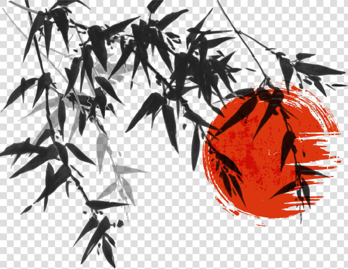 Ink Wash Painting Japanese Painting Bamboo   Japanese Ink Painting Japanese Background  HD Png DownloadTransparent PNG