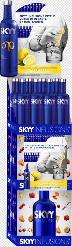 Skyy Vodka Promo Pos Display   Alcoholic Beverage  HD Png DownloadTransparent PNG