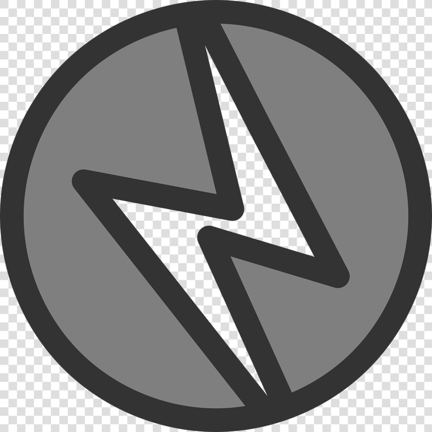 Vector Power Lightning Bolt   Lightning Bolt Clip Art Circle  HD Png DownloadTransparent PNG